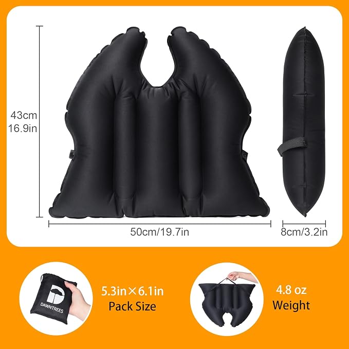 DAWNTREES 2 Pack Inflatable Seat Cushion, Lightweight, Waterproof, Suitable - Image 2