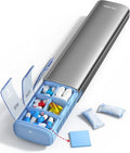 Vaydeer 7 Day Weekly Pill Organizer, Metal Travel Pill Case, Large Capacity by Vaydeer