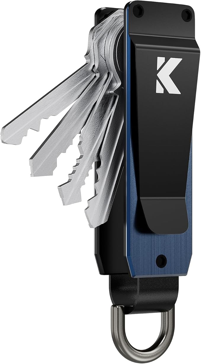 Key Organizer for Men Compact Key Holder Minimalist Key Case Metal Key Chain by Unknown