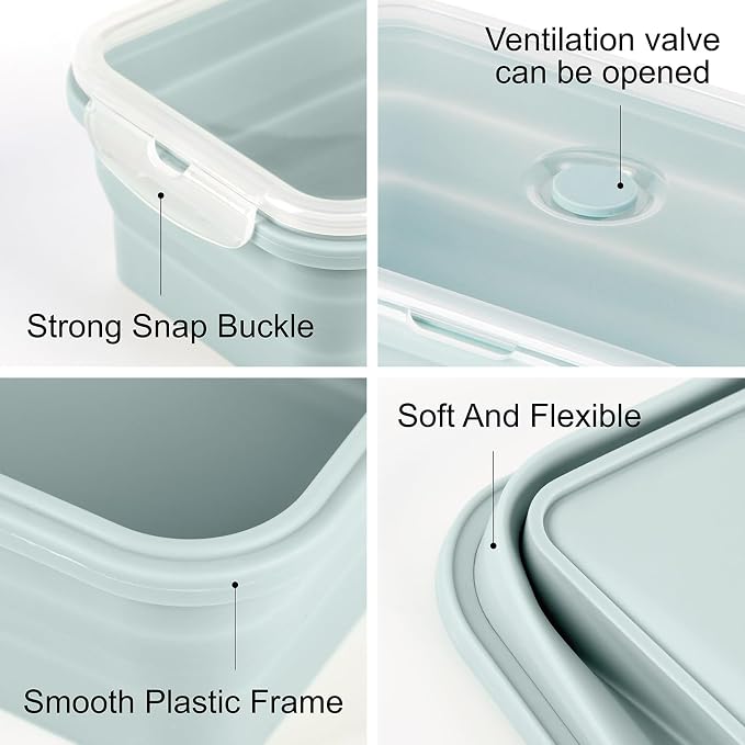 Extra Large Collapsible Silicone Food Storage Containers - Image 6