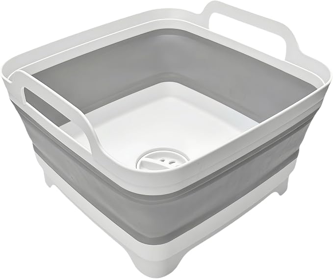 Collapsible Wash Basin 9L, Foldable Dish Tub by MontNorth