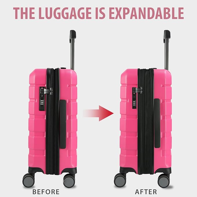 KROSER Hardside Expandable Carry On Luggage - Image 5