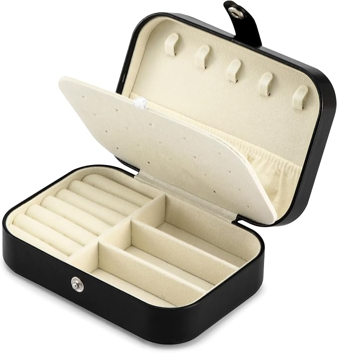 Travel Jewelry Box, PU leather Small Jewelry Organizer - Image 2