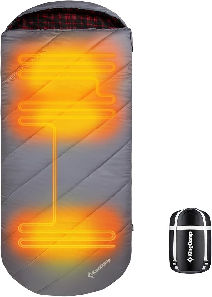KingCamp Sleeping Bag for Adults, Cold Weather & Warm Extra Wide Big & Tall XL by KingCamp