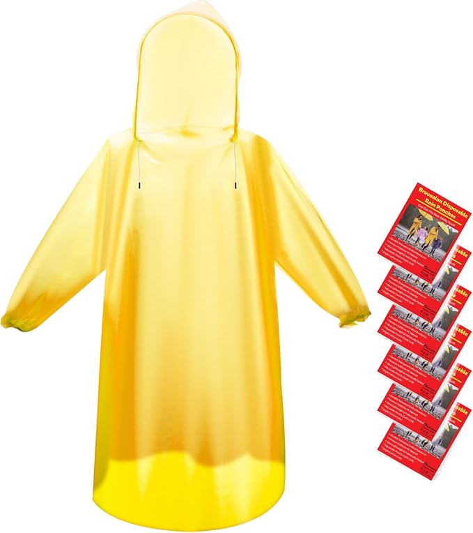 Bruvoalon 6 & 20 Pack Disposable Rain Ponchos - Image 8