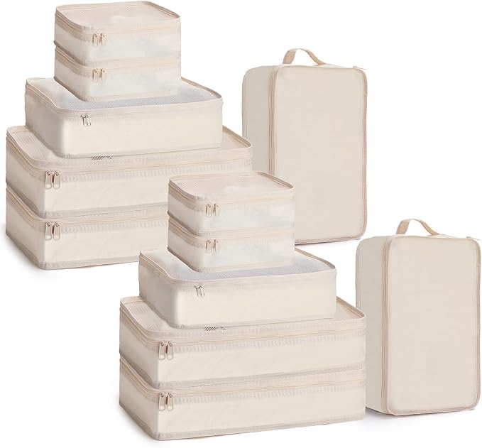 Reginary 6 Set Travel Packing Cubes Luggage Organizer Set Lightweight Suitcase by Reginary