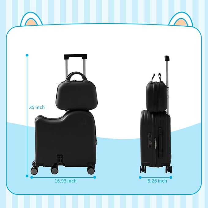 TABU Ride-on Luggage with Handbag - Image 2