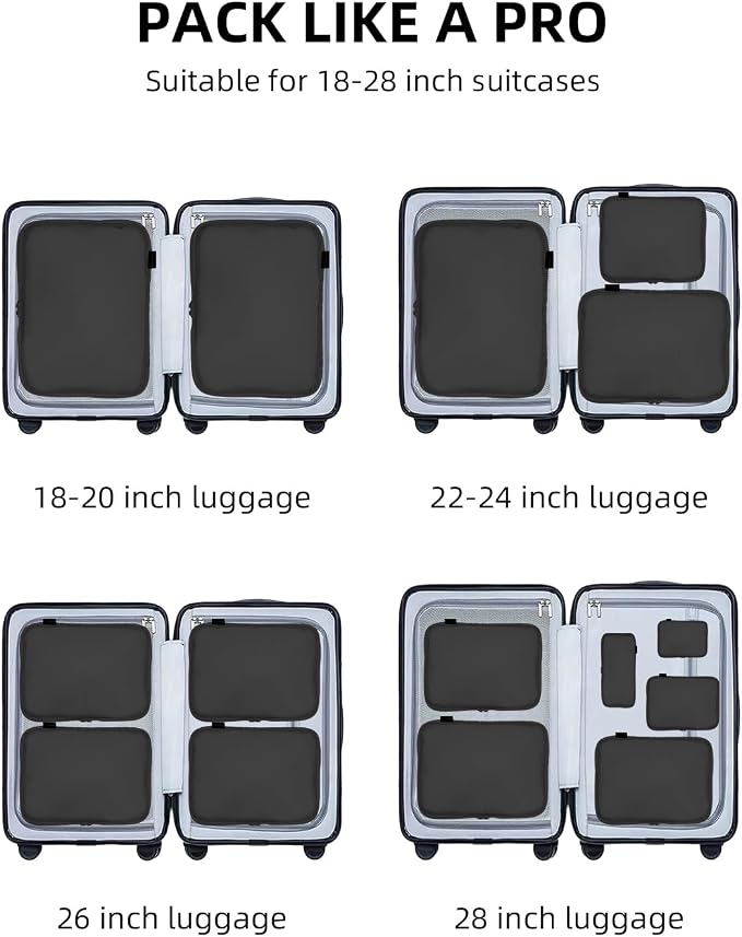 6 Set Compression Packing Cubes - Image 7