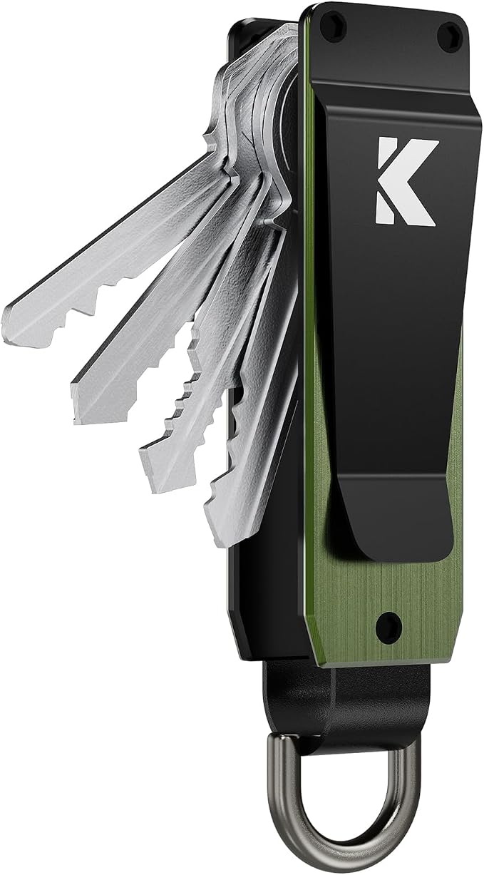 Key Organizer for Men Compact Key Holder Minimalist Key Case Metal Key Chain by Unknown