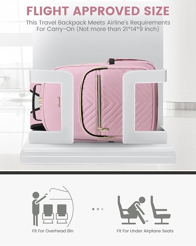 LOVEVOOK Laptop Backpack for Women, Travel Computer Work Bags - Image 8