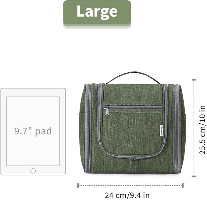 Narwey Hanging Toiletry Bag for Women Travel Makeup Bag Organizer Toiletries - Image 7