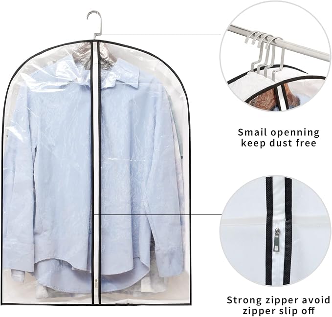 Hanging Clothes Storage with 4" Gusseted Garment Covers - Image 4