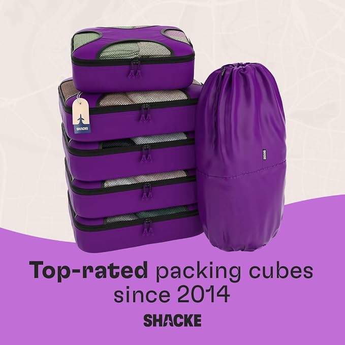 Shacke 6 Set Packing Cubes for Travel - Image 8