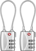 ZHEGE TSA Wire Lock 2 Pack Cable Luggage Lock by ZHEGE
