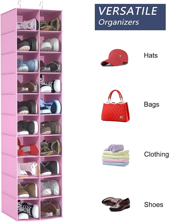 coastal rose Hanging Shoe Organizer - Image 7