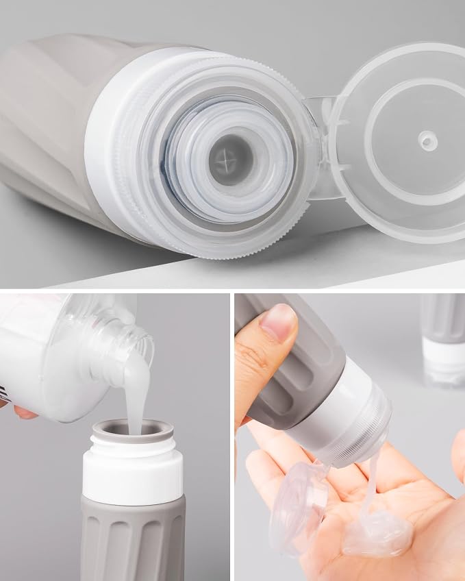 Travel Bottles for Toiletries 8 Pack, Travel Size Toiletries, Tsa Approved - Image 2