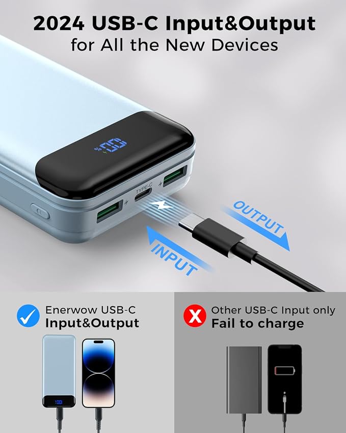 Portable Charger Power Bank 40000mAh Powerbank PD 30W and QC 4.0 Fast Charging - Image 5