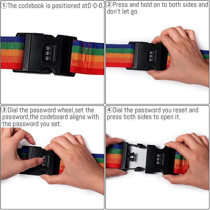 1PC Custom Embroidery Luggage Strap - Image 4