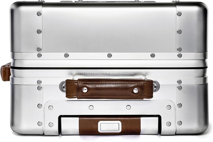 40L Cabin Travel Case – Full Aluminum Four Wheel Carry On Luggage, Italian - Image 6