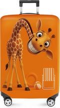 ANNA QUEEN Giraffe Fun Luggage Cover, Playful Giraffe Design by ANNAQUEEN