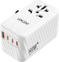 LENCENT 140W Universal Travel Adapter, International Plug Adaptor, GaN Fast by LENCENT