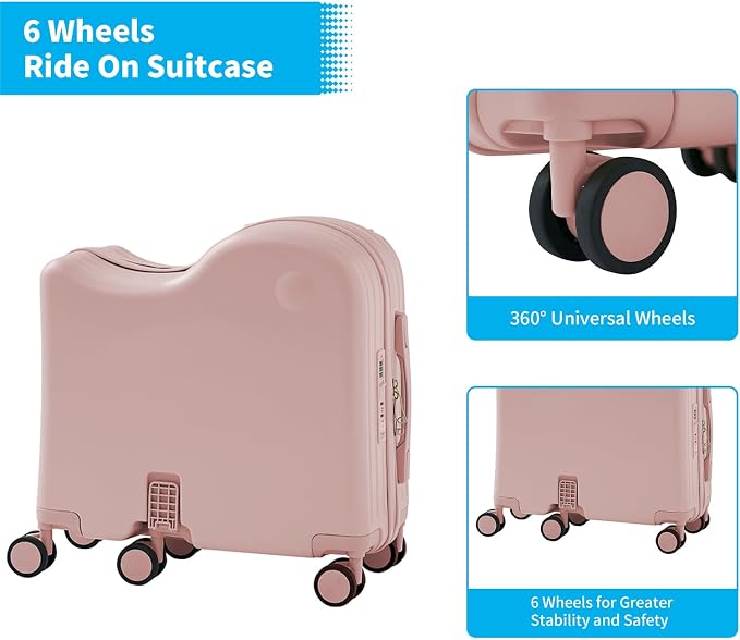 TABU Ride-on Luggage with Handbag - Image 6