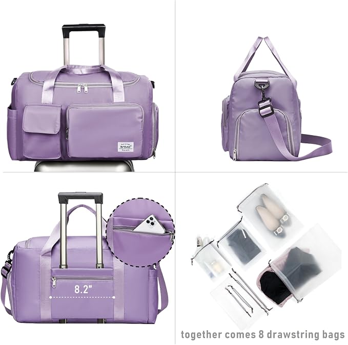 NPBAG Women Travel Duffel, Gym Workout Overnight Bag, Mommy Hospital Bag - Image 2