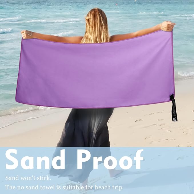 Microfiber Travel Towel, Soft Lightweight Quick Dry Towel, Super Absorbent - Image 6