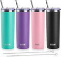 koodee 20 oz Stainless Steel Skinny Tumblers Double Wall Insulated Water by koodee