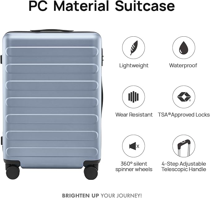Carry on Luggage 22 X 14 X 9 Airline Approved, 20 Inch Luggage - Image 2