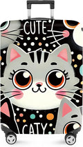ANNA QUEEN Cute Cat Luggage Cover, Kawaii Cartoon Kitty Suitcase Protector by ANNAQUEEN