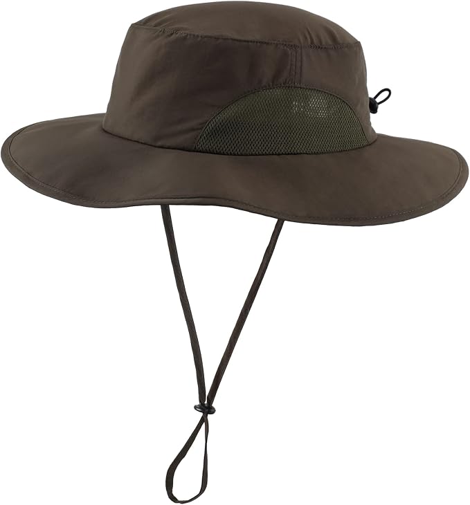 Home Prefer UPF50+ Mens Sun Hat Wide Brim Fishing Hat by HomePreferHatsCaps