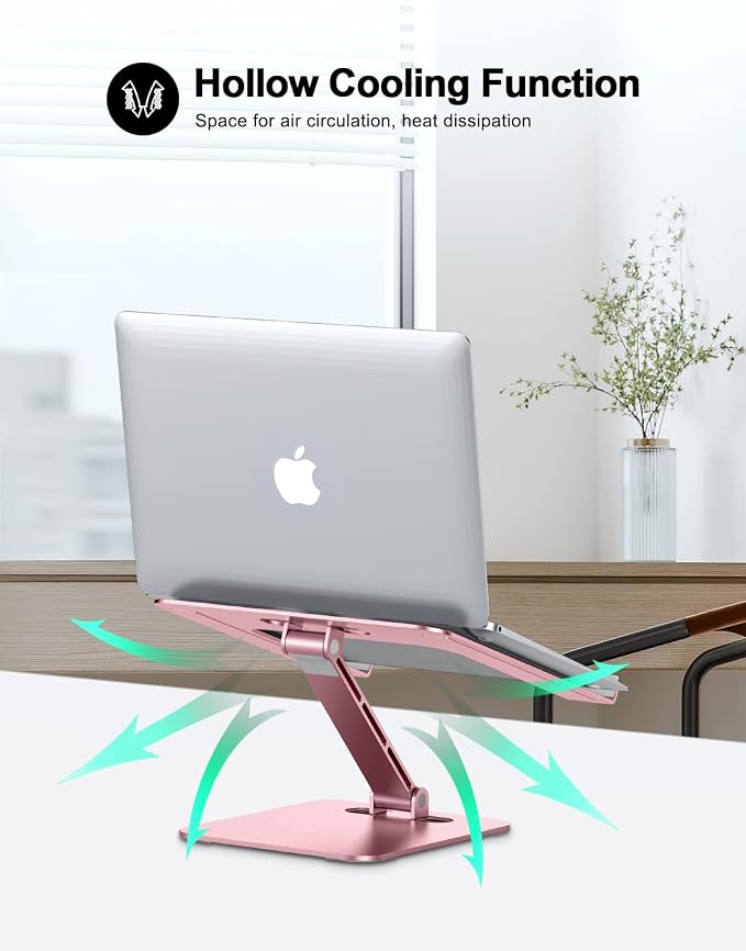 Foldable Laptop Stand, Height Adjustable Ergonomic Computer Stand - Image 3