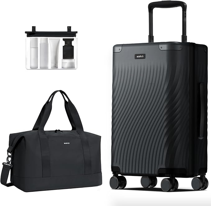ECOHUB Hardside Expandable Carry On Luggage, Lightweight Small Hardshell Travel by ECOHUB