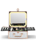 Qislee Makeup Box with A Detachable Lighted Mirror, Waterproof Travel Train Case by Qislee