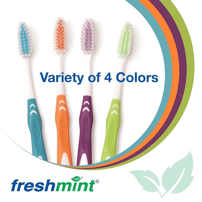 FRESHMINT Individually Wrapped Bulk Premium Toothbrushes, Oversized Easy Grip - Image 4