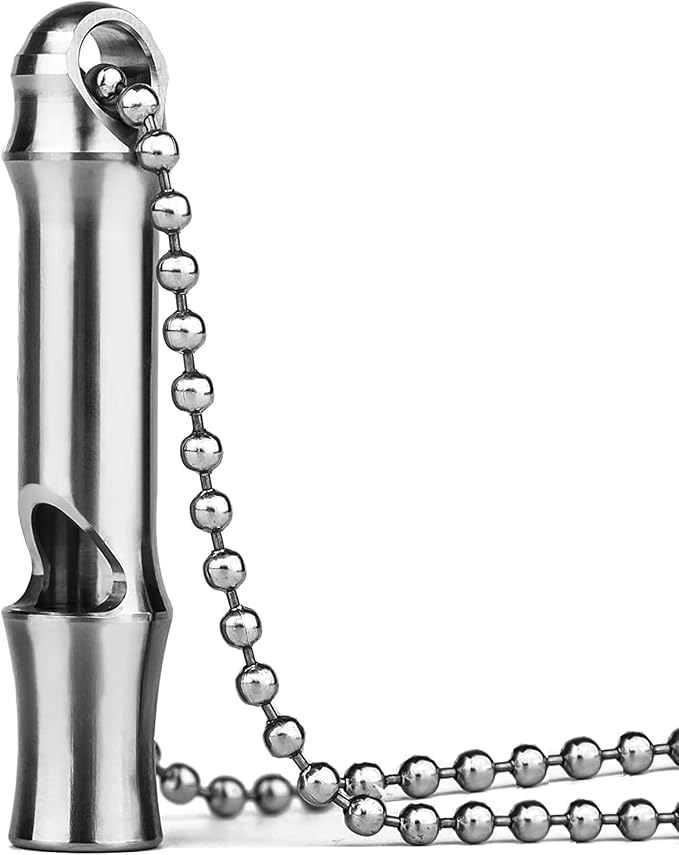 Emergency Whistle, Titanium Whistle EDC Safety Whistle by Autuveen