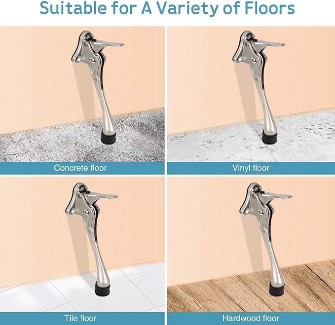 Door Stopper, One-Touch semi-Automatic Metal Door Stopper, - Image 6