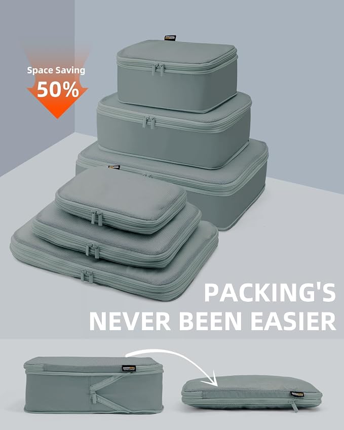 6 Set Compression Packing Cubes - Image 2
