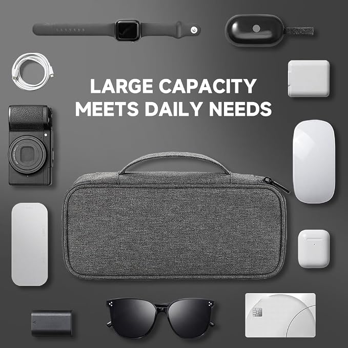Teskyer Electronics Organizer Travel Case, Waterproof Portable Tech Accessories - Image 6