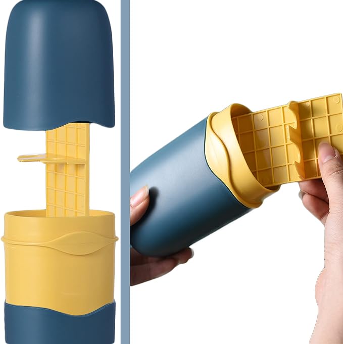 Detachable Travel Toothbrush Holder, Portable Toothbrush Case 3 in 1 Toothpaste - Image 5