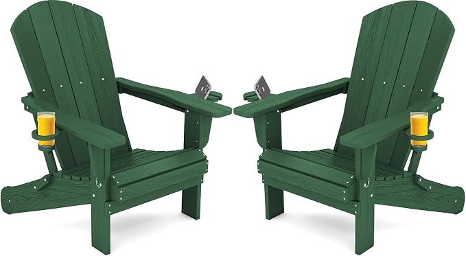 SERWALL Adirondack Chair with Cup Holders by SERWALL