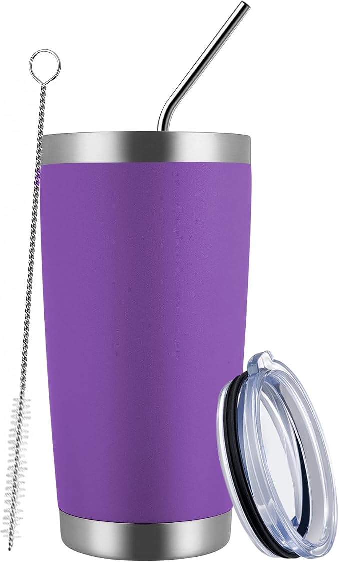 MEWAY 20oz Tumbler Cup Double Wall Vacuum Insulated Travel Mug Bulk, Stainless by MEWAY