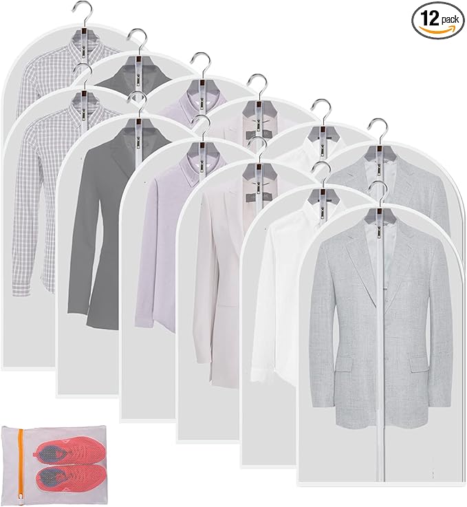 Clear Garment Bags Clothes Covers Protecting Dusts by MsKitchen
