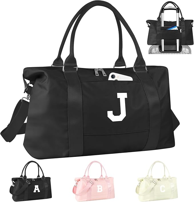 Initial Travel Duffel Bag Sports Gym Bag by izuzta