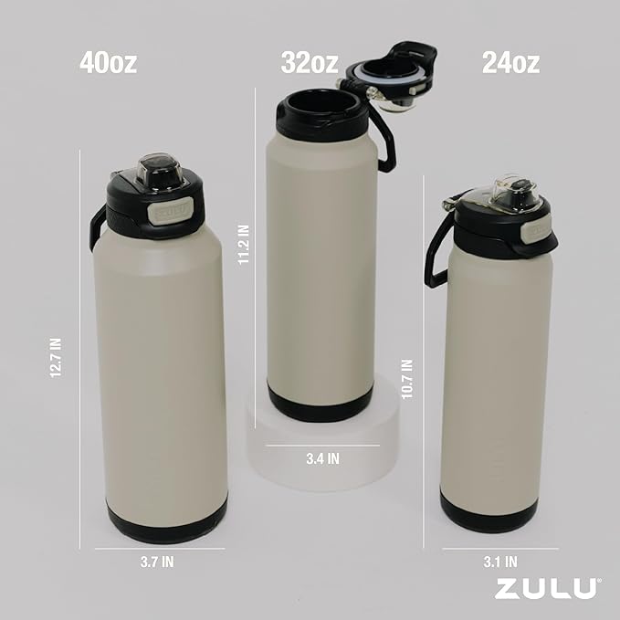 ZULU Powerfill Pro 40oz Stainless Steel Water Bottle - Image 7