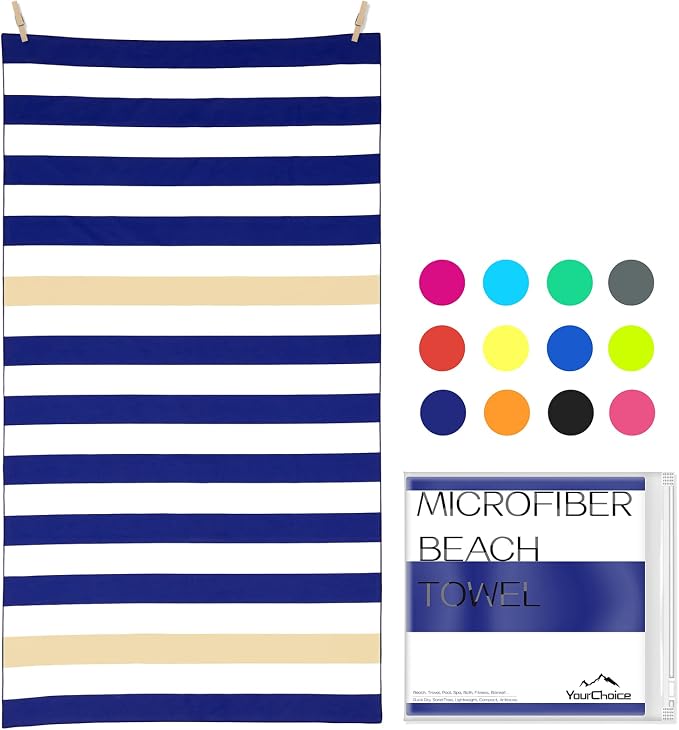 Your Choice Microfiber Quick Dry Sand-Free Beach Towel by YourChoice