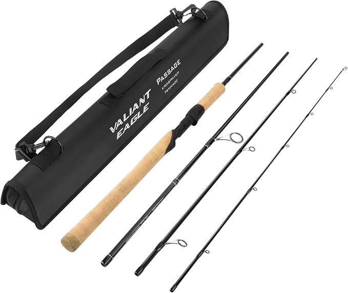 KastKing Valiant Eagle Passage Travel Fishing Rods, 4 & 6 Pc Pack Rods by KastKing