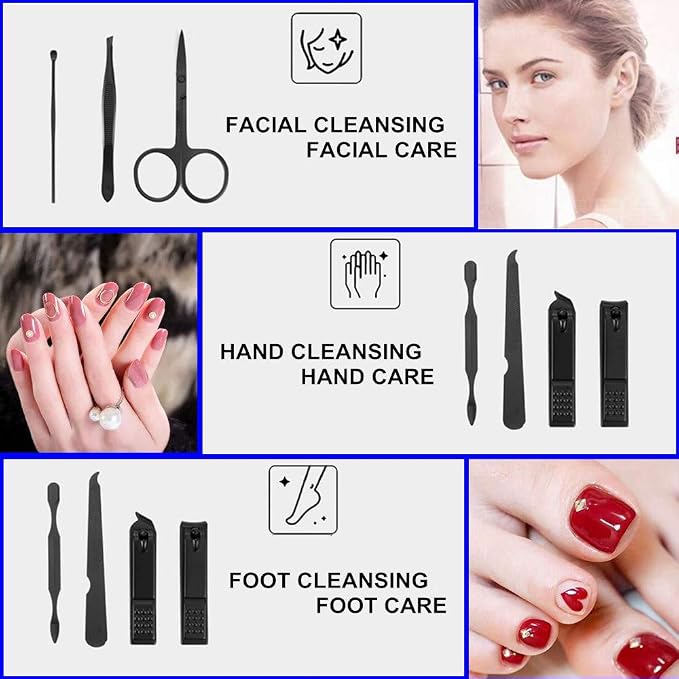 7pcs Manicure set, Nail Clippers Kit, Stainless Steel Manicure Kit, Nail - Image 2