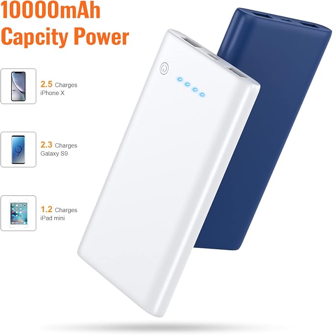 Portable Charger Power Bank 10000mAh, Ultra Slim Portable Phone Charger - Image 3